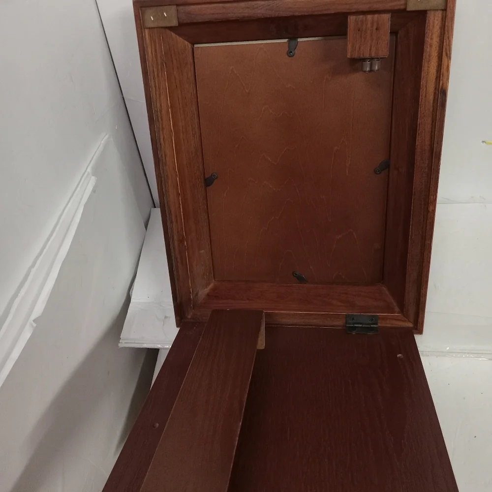 Wooden Home Secret Compartment Double 5x7 Photos Frame 11